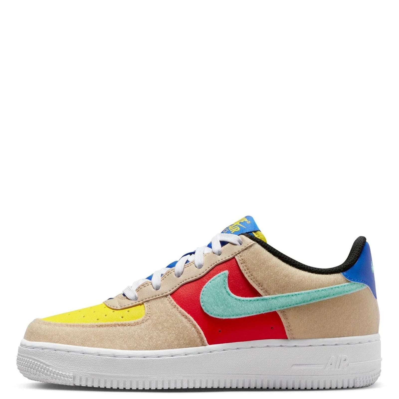 Youth Nike Air Force Low FN7818- Sneakers Multicolor Leather Shoes HTAT21