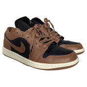 Nike Air Jordan 1 Low in Brown And Black Leather