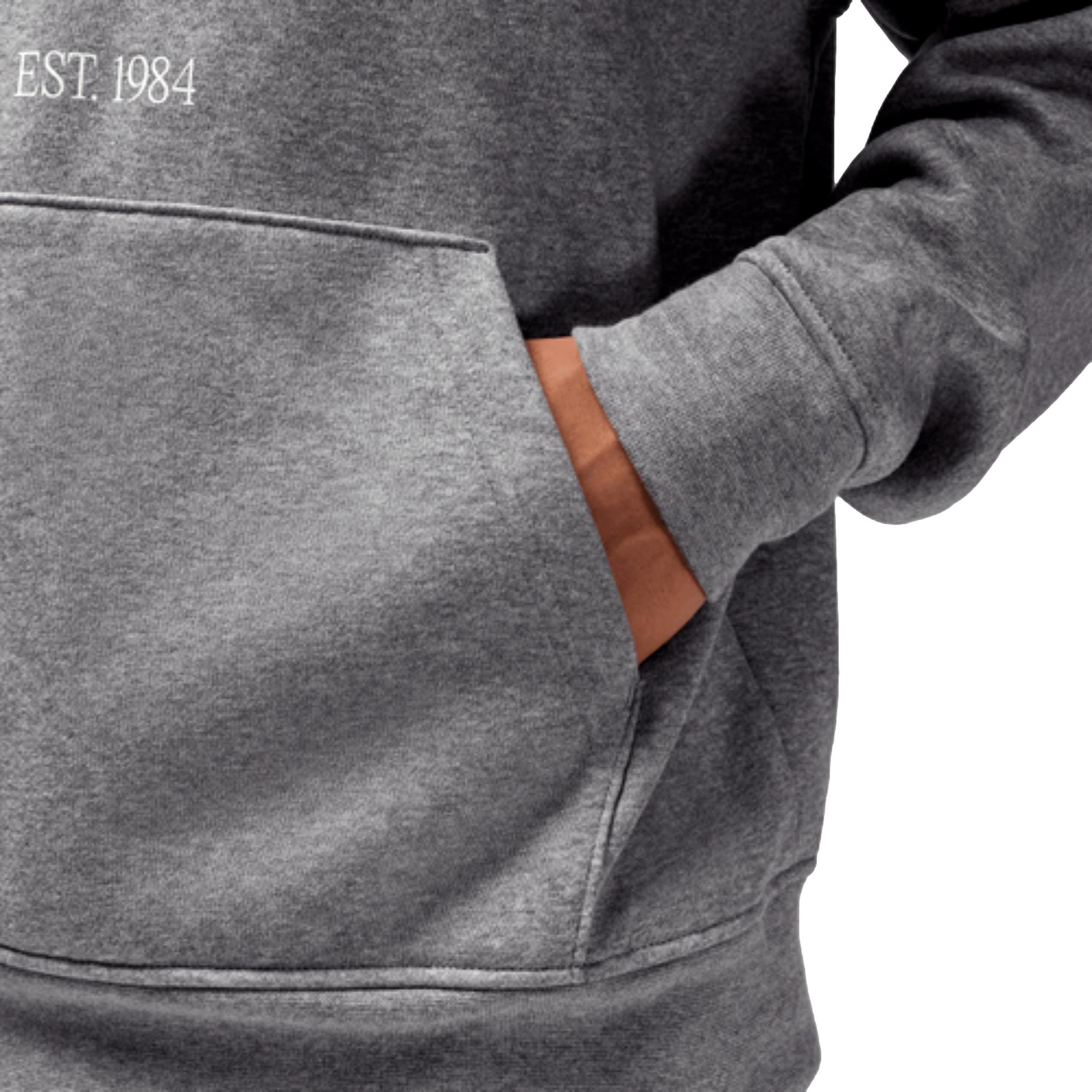 Men's Nike Jordan LA City HBR Pullover Hoodie Carbon Heather HF1498-091