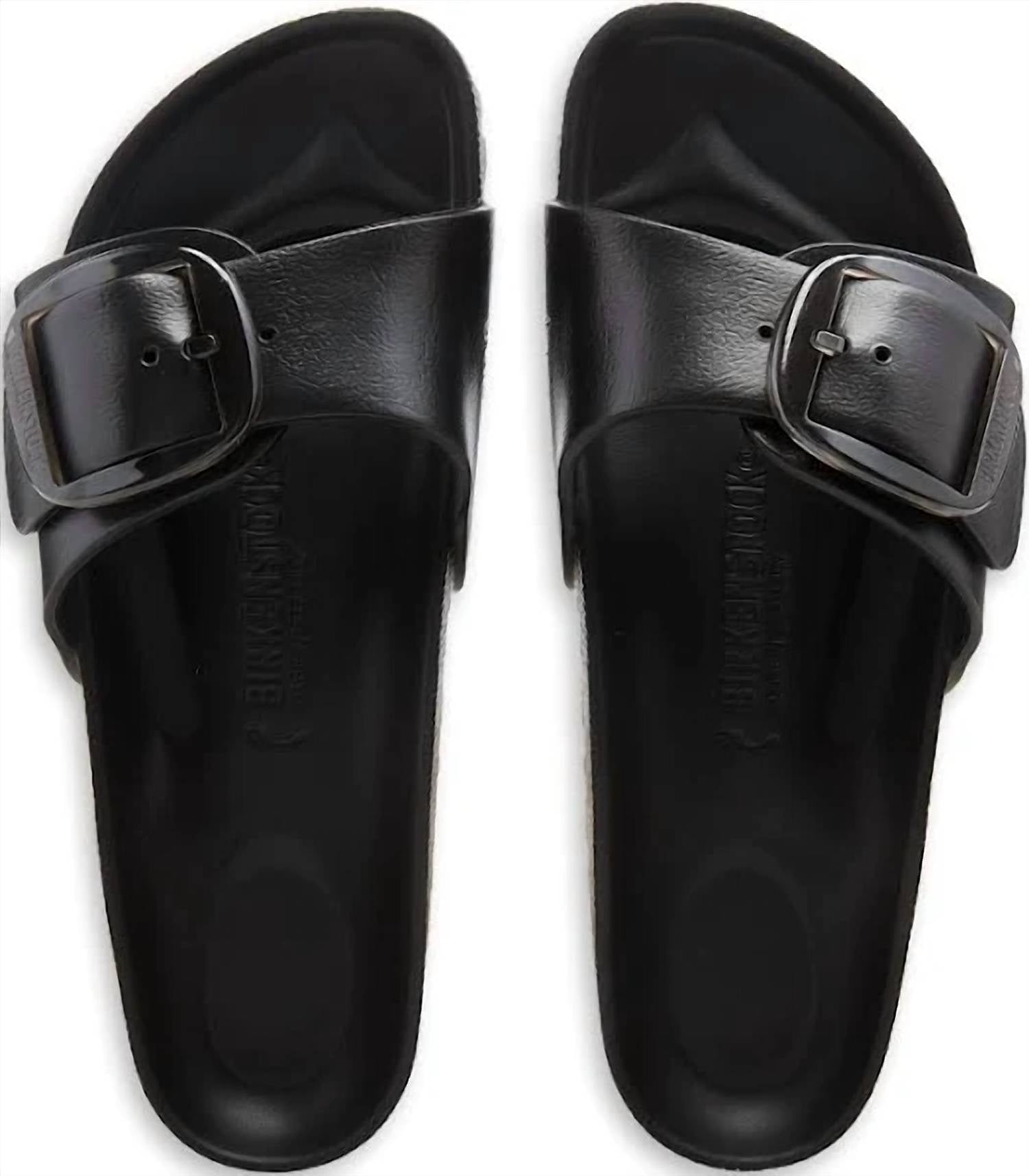Women's Madrid Big Buckle Eva Sandals In Black
