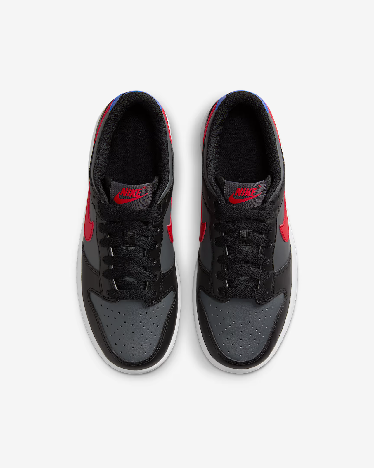 Kids Nike Dunk Low FV0373-001 Sneaker Black Leather Lifestyle Shoes RHS4515