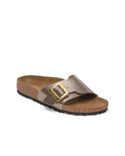 Women's Catalina Luxe Buckle Slides In Graceful Taupe