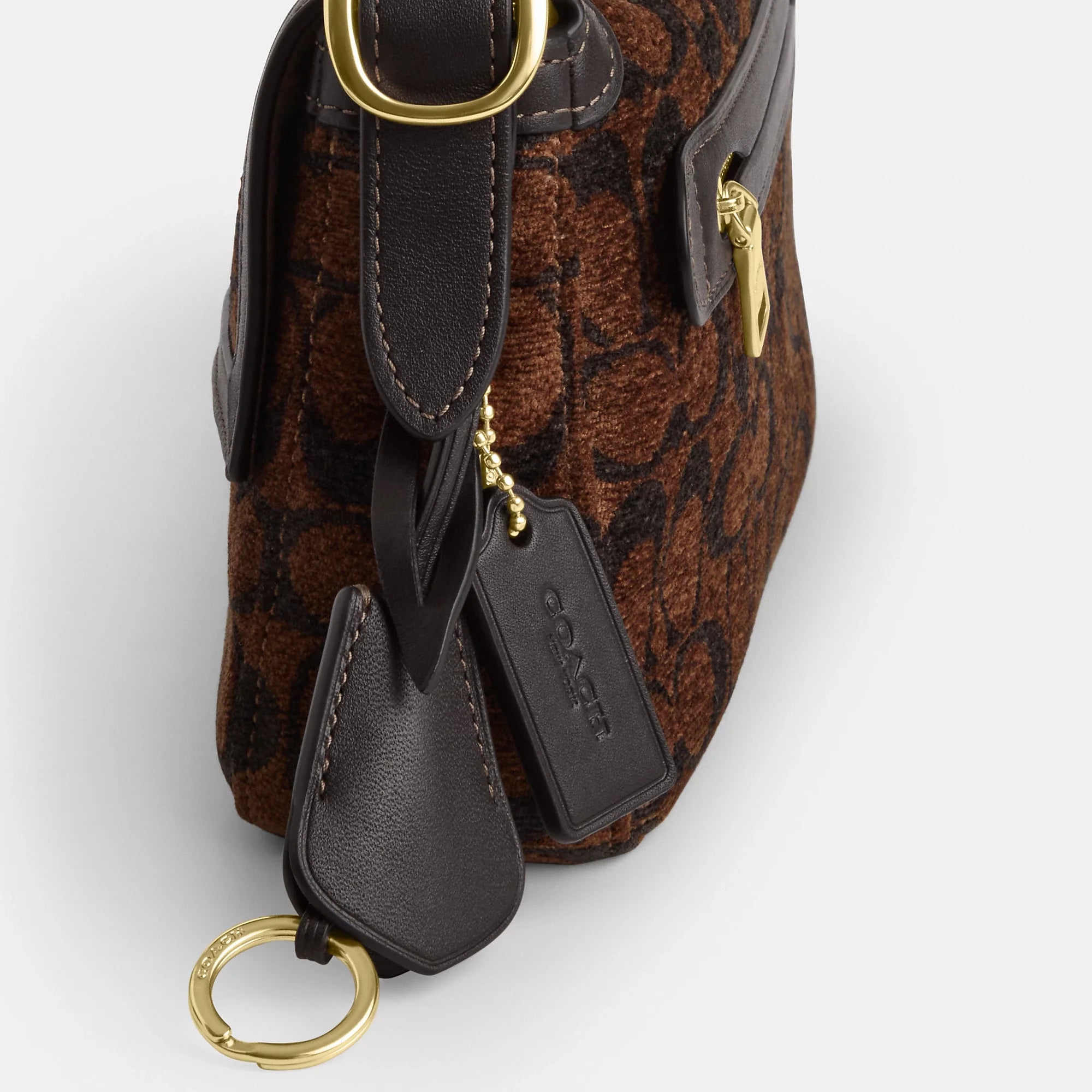 Coach Outlet Etta Small Flap Shoulder Bag In Signature Chenille