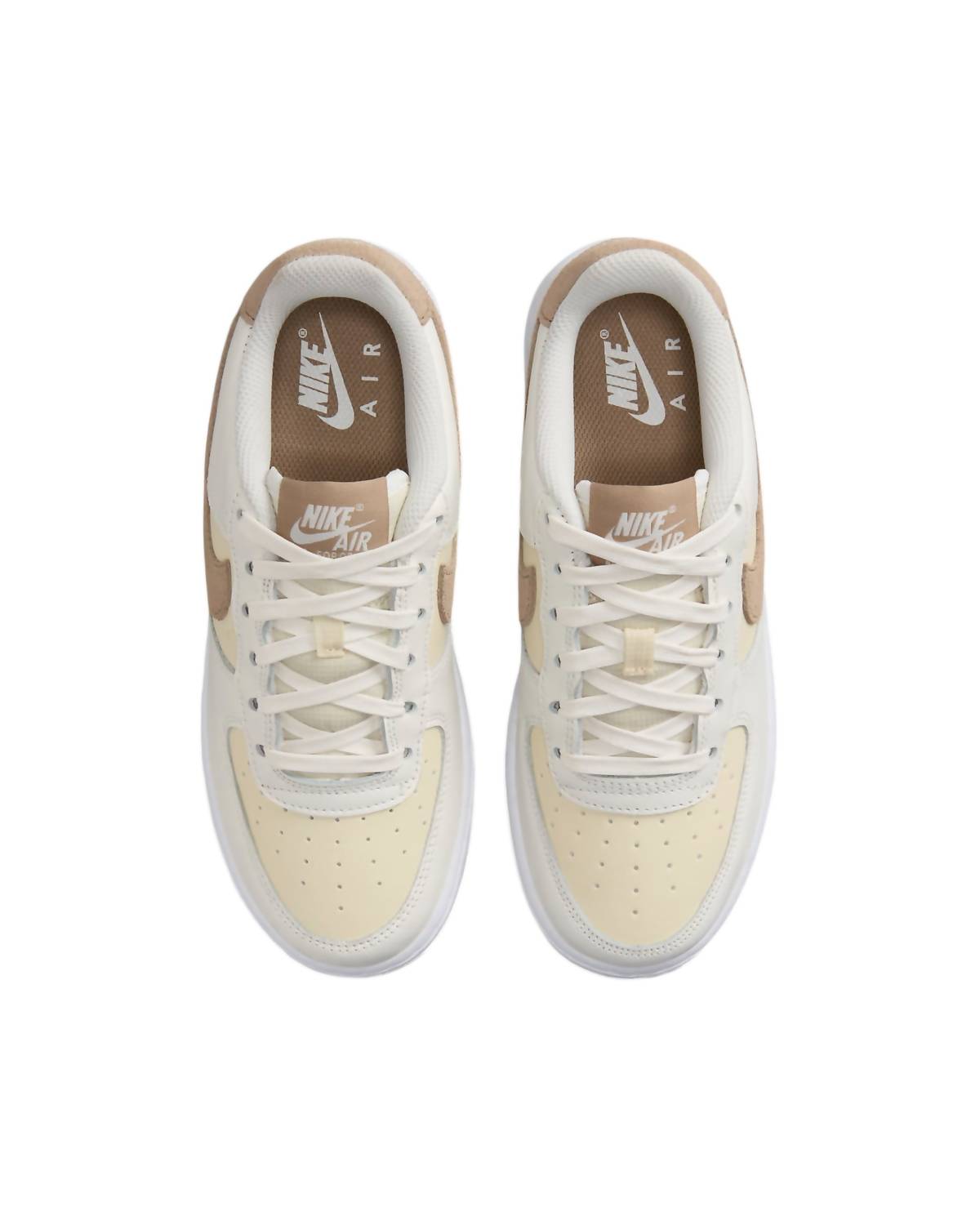 Boy's Air Force 1 Lv8 5 Gs Sneakers In Sail/khaki-Coconut Milk-White
