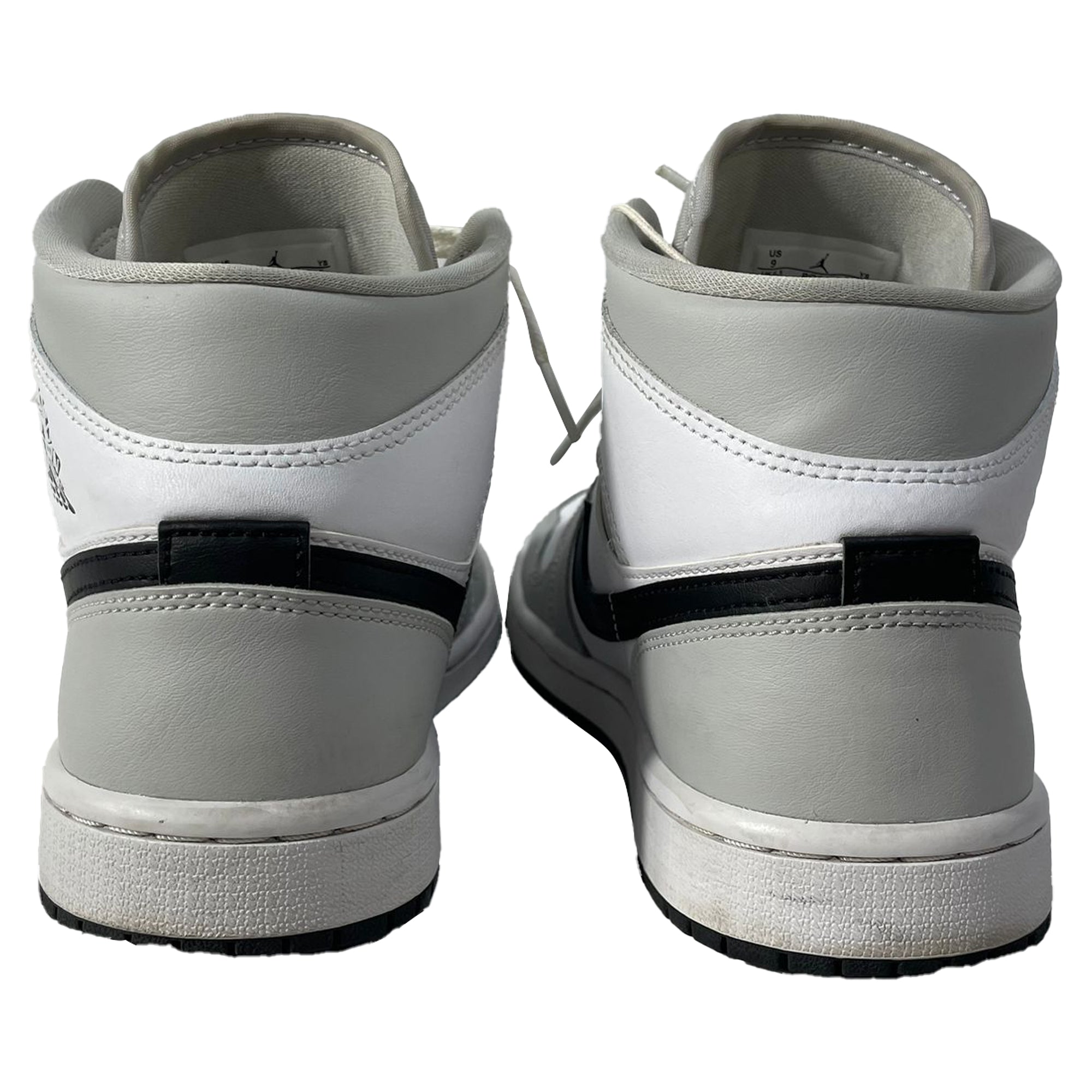 Nike Jordan 1 Mid Light Sneakers in Grey Leather