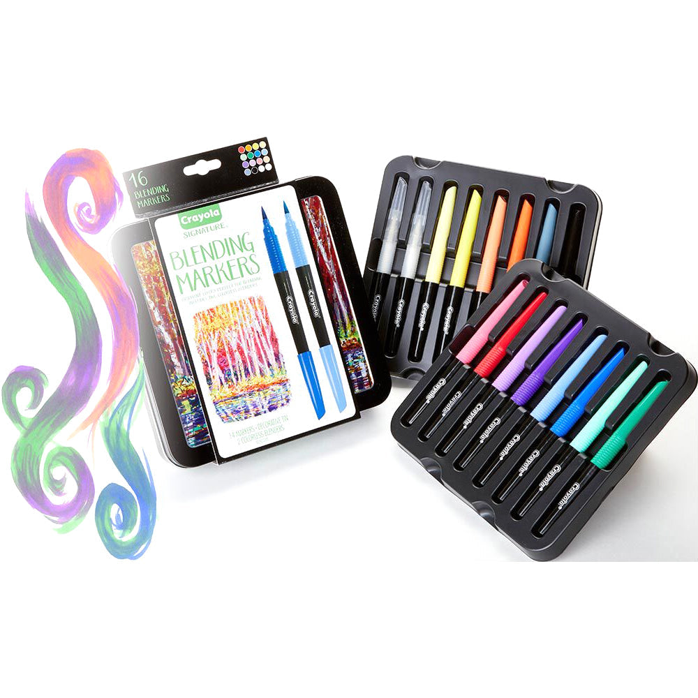16pc Crayola Signature Blending Markers w/ Tin 9y+