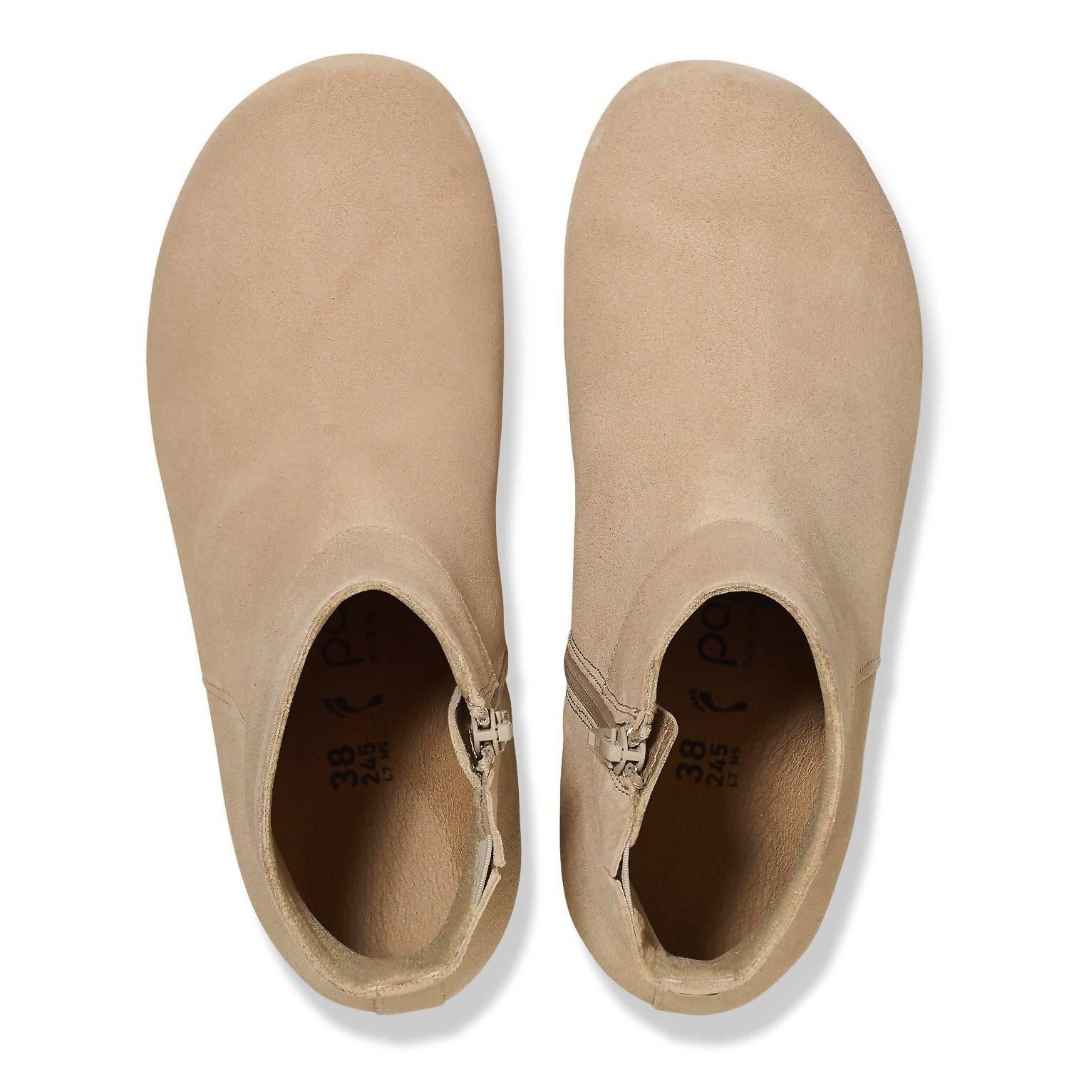 Women's Ebba Suede Leather Boots - Narrow Width In Warm Sand
