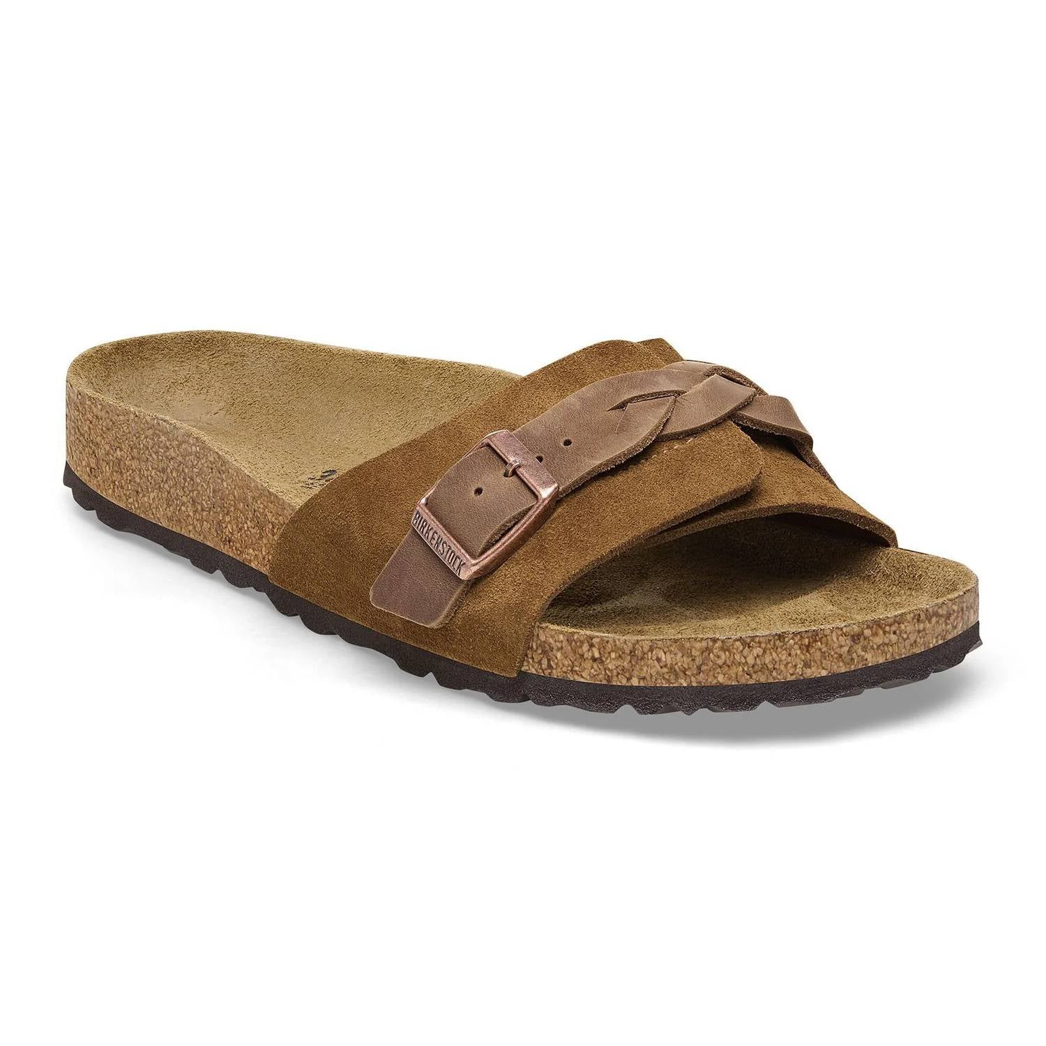 Women's Oita Braided Suede Leather Sandals In Mink