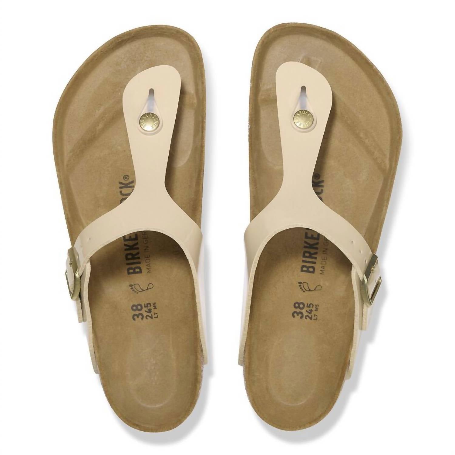 Women's Gizeh Birko-Flor Patent In Sand