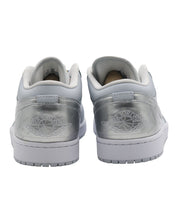 Nike Air Jordan 1 Low SE "Tear Away"  Sneakers in Silver Leather