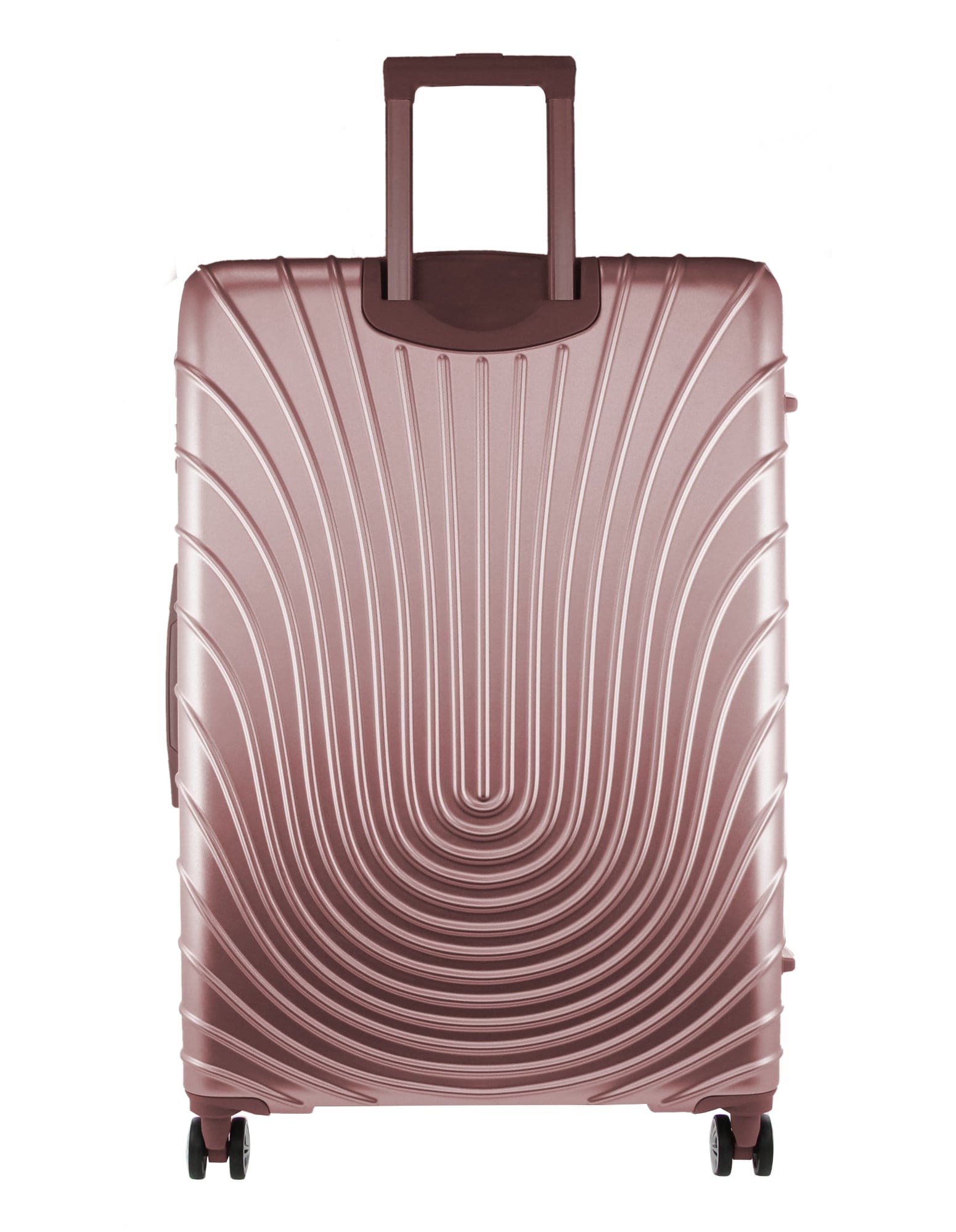 2pc Pierre Cardin Large Hard-Shell Suitcase & Cabin Set Luggage Tag Rose