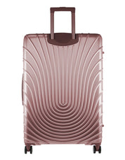 2pc Pierre Cardin Large Hard-Shell Suitcase & Cabin Set Luggage Tag Rose