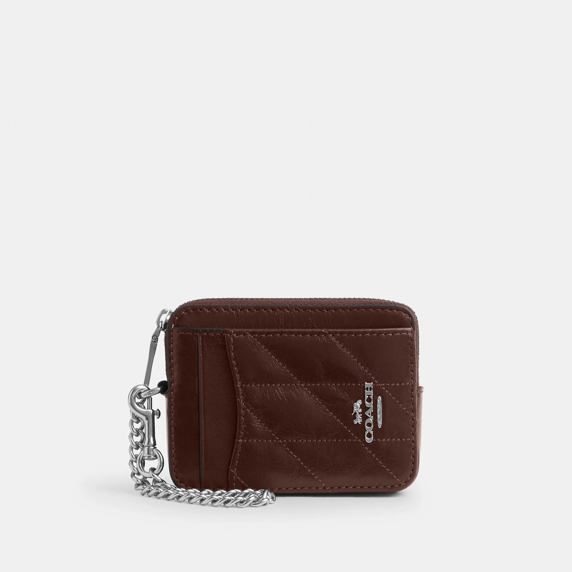 Coach Outlet Zip Card Case With Quilting