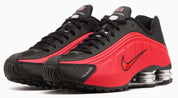 Nike Shox R4 University Red Black Metallic Silver