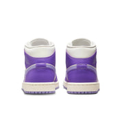Nike Air Jordan 1 Mid BQ6472-504 Sneakers Womem's Action Grape Lifestyle Shoes