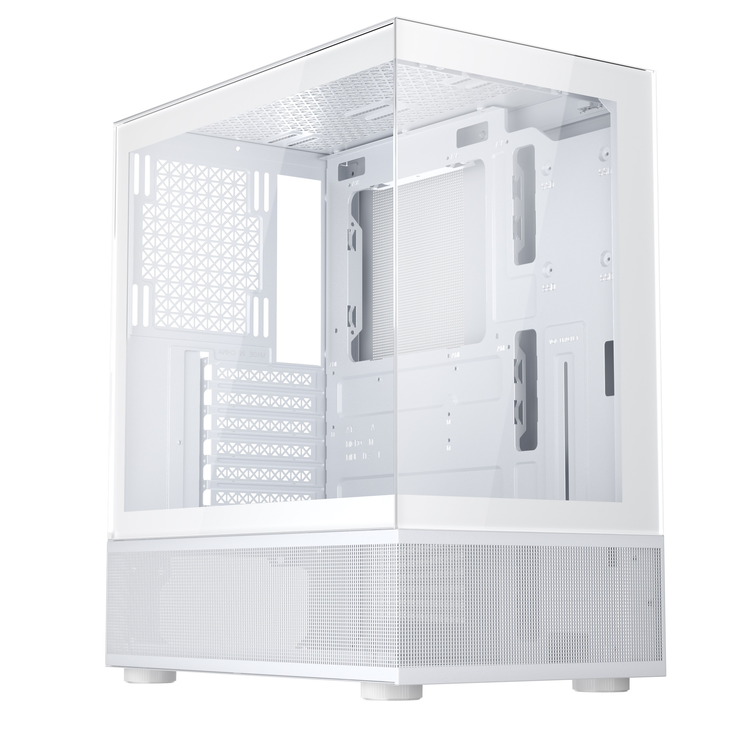 1st Player MI7-A ATX M-ATX ITX PC Gaming Case (White)