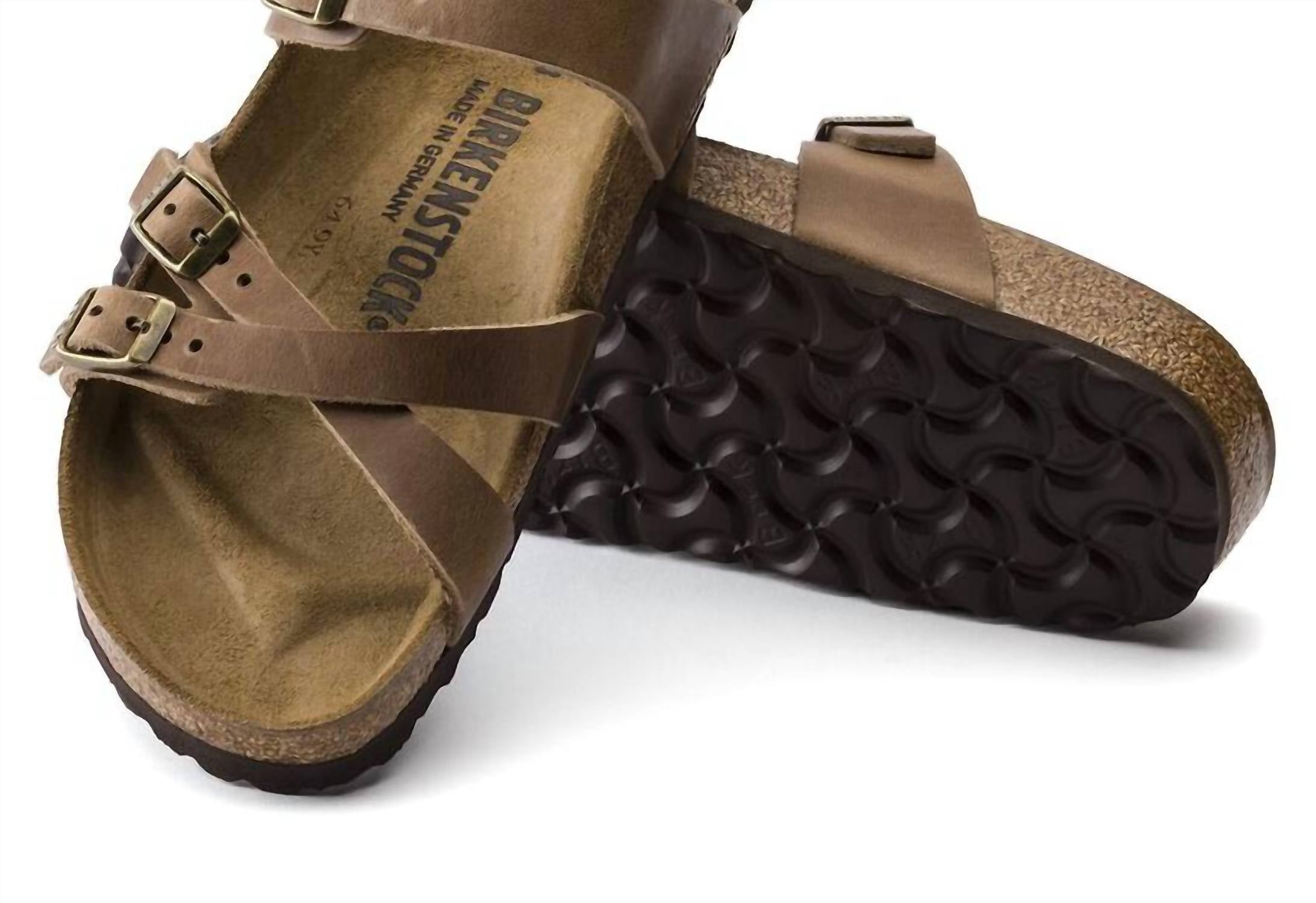 Women's Franca Oiled Leather Sandal In Brown Brown