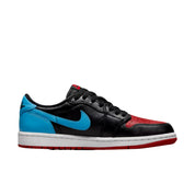 Nike Air Jordan 1 Retro Low OG Black / Dark Powder Blue / GYM Red  CZ0775-046 Women's