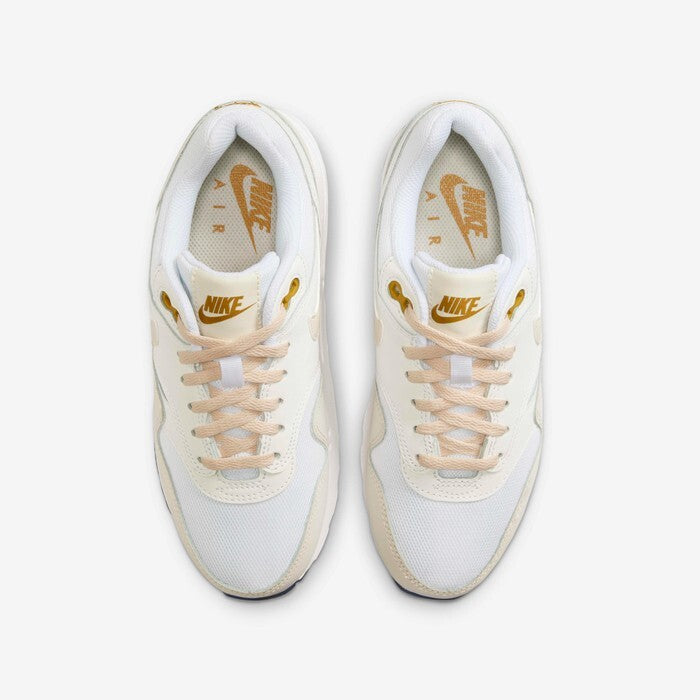 Kids Nike Air Max 1 DZ3307-103 Sneaker White Bronzine Lifestyle Shoes DWA105
