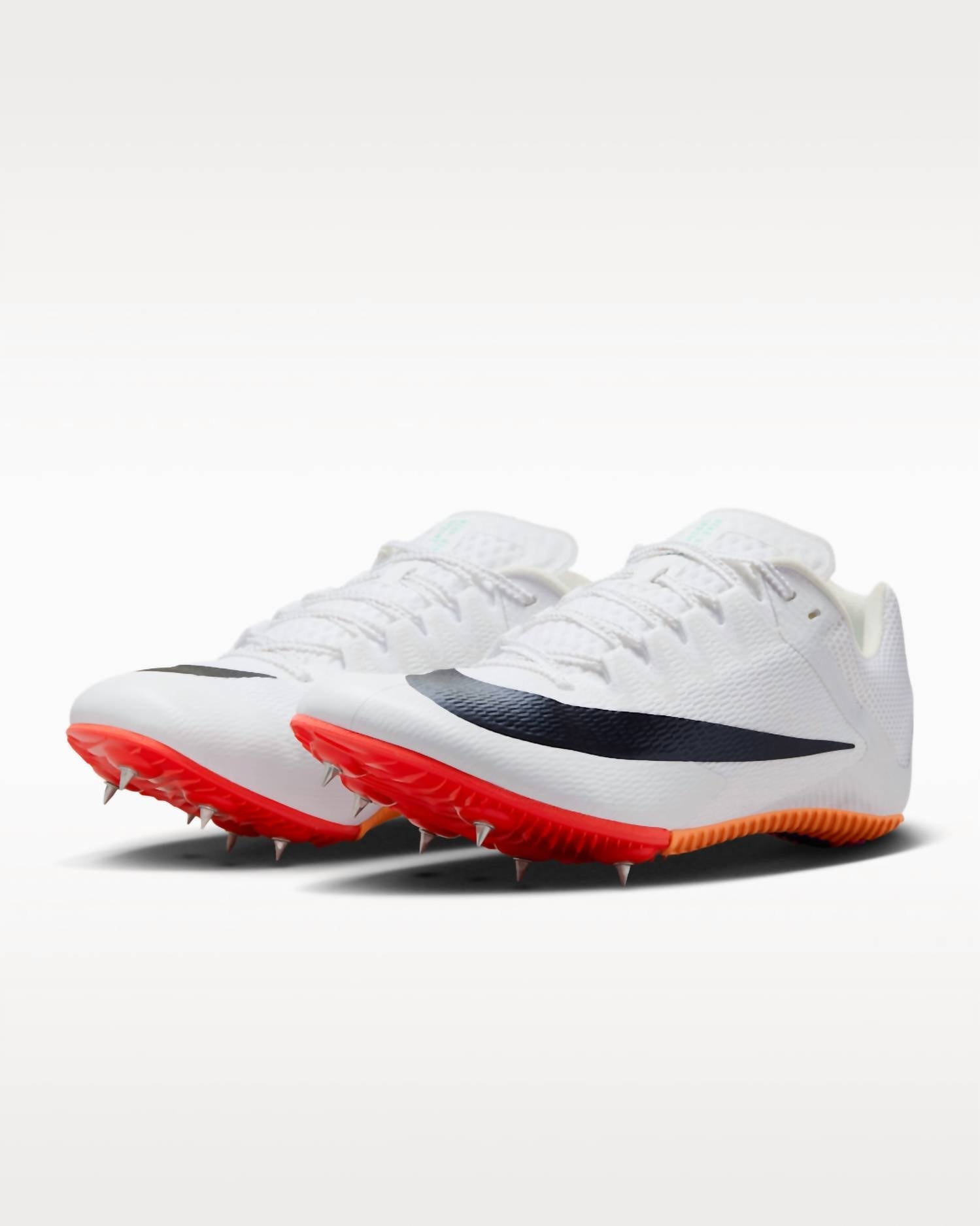 Unisex Zoom Rival Sprint Track Shoes In White/obsidian-Bright Crimson