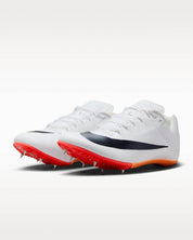 Unisex Zoom Rival Sprint Track Shoes In White/obsidian-Bright Crimson