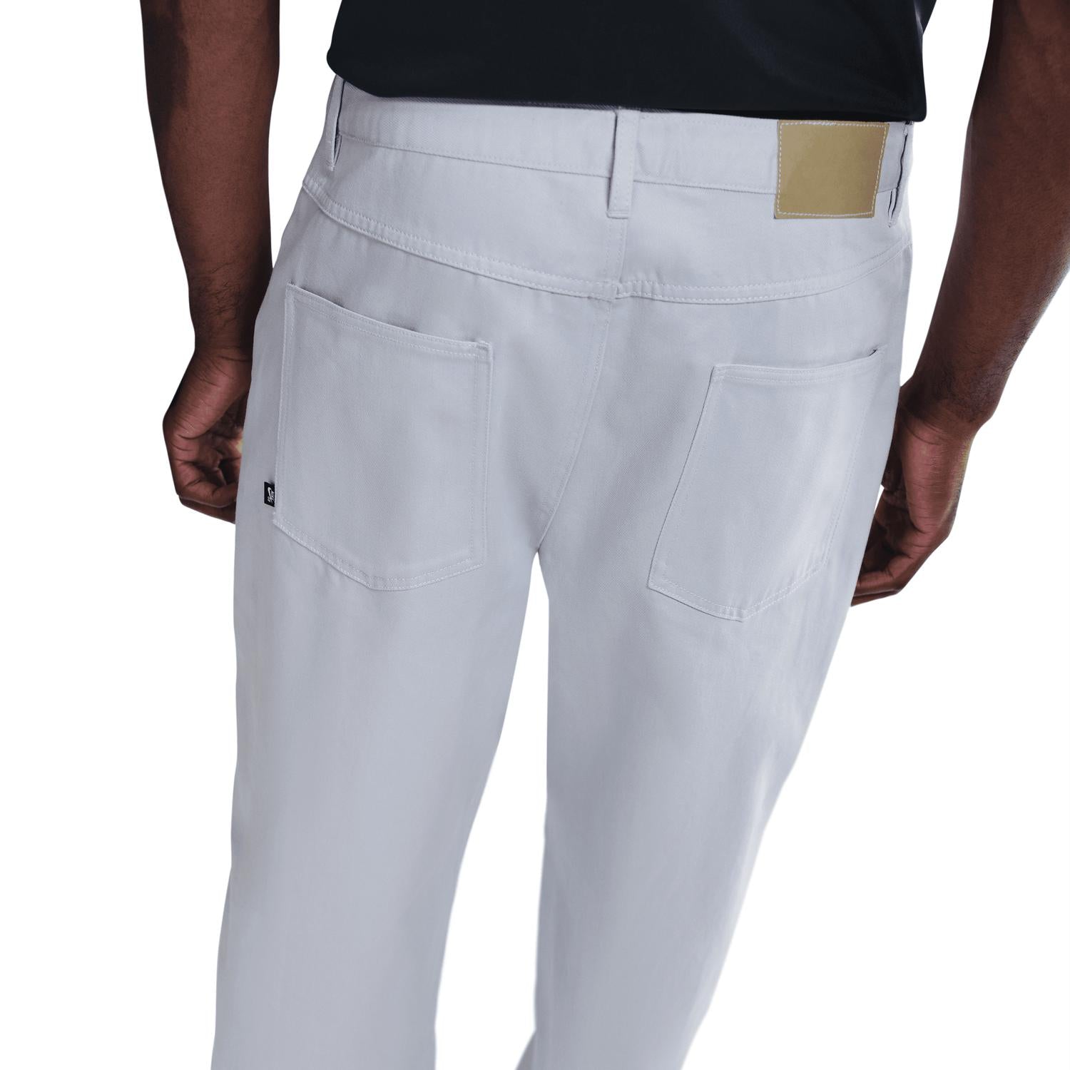Loose Denim Pants In Football Grey