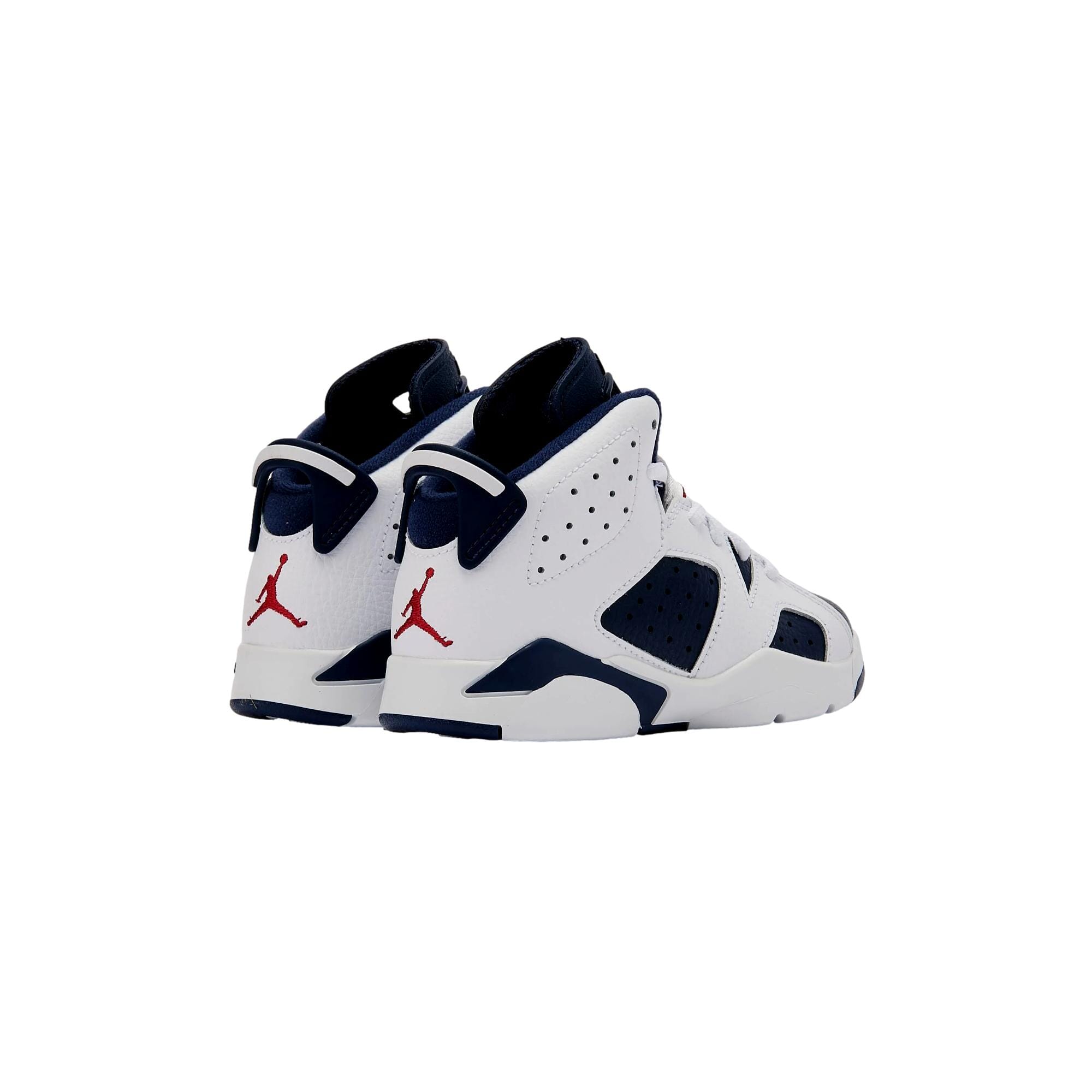 Pre-School Nike Jordan 6 Retro White/Varsity Red DV3605-164
