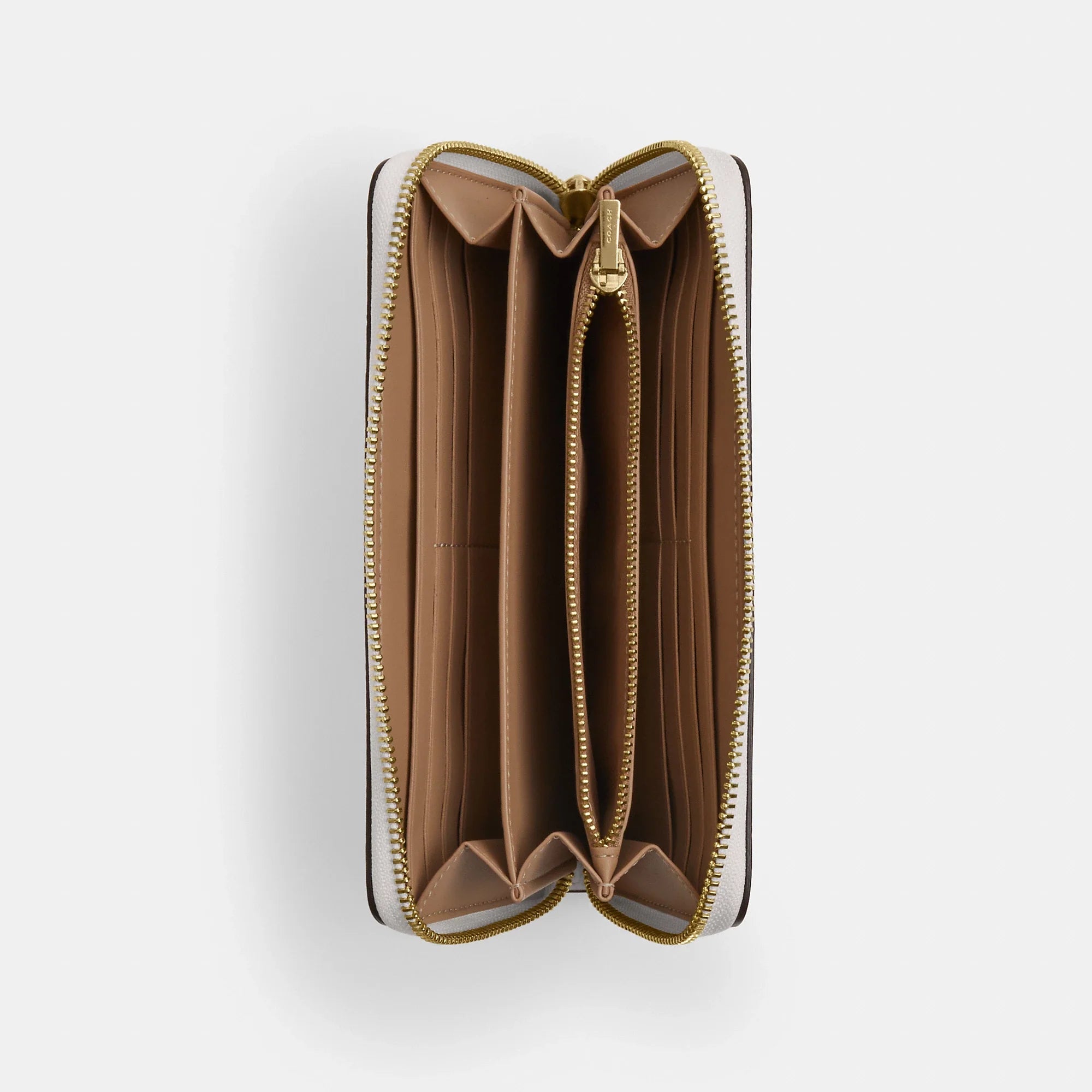 Coach Outlet Long Zip Around Wallet In Signature Canvas