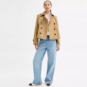 Coach Outlet Short Trench Coat With Signature Collar