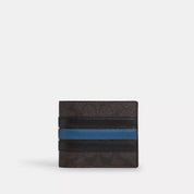 Coach Outlet 3 In 1 Wallet In Signature Canvas With Varsity Stripe