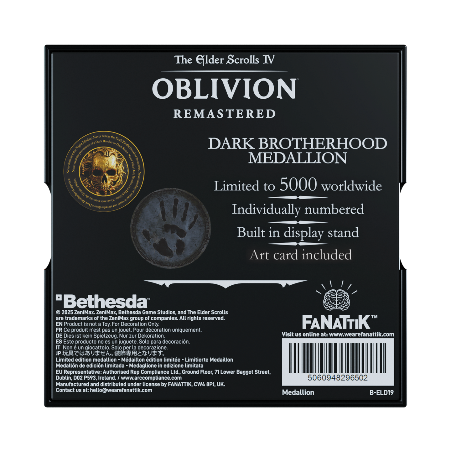 Fanattik Medallion (The Elder Scrolls IV: Oblivion Dark Brotherhood)-Limited Edition