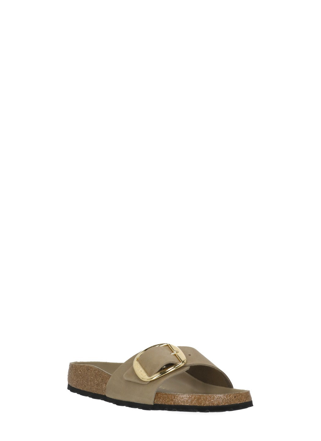 Beige Madrid Big Buckle Sandals
