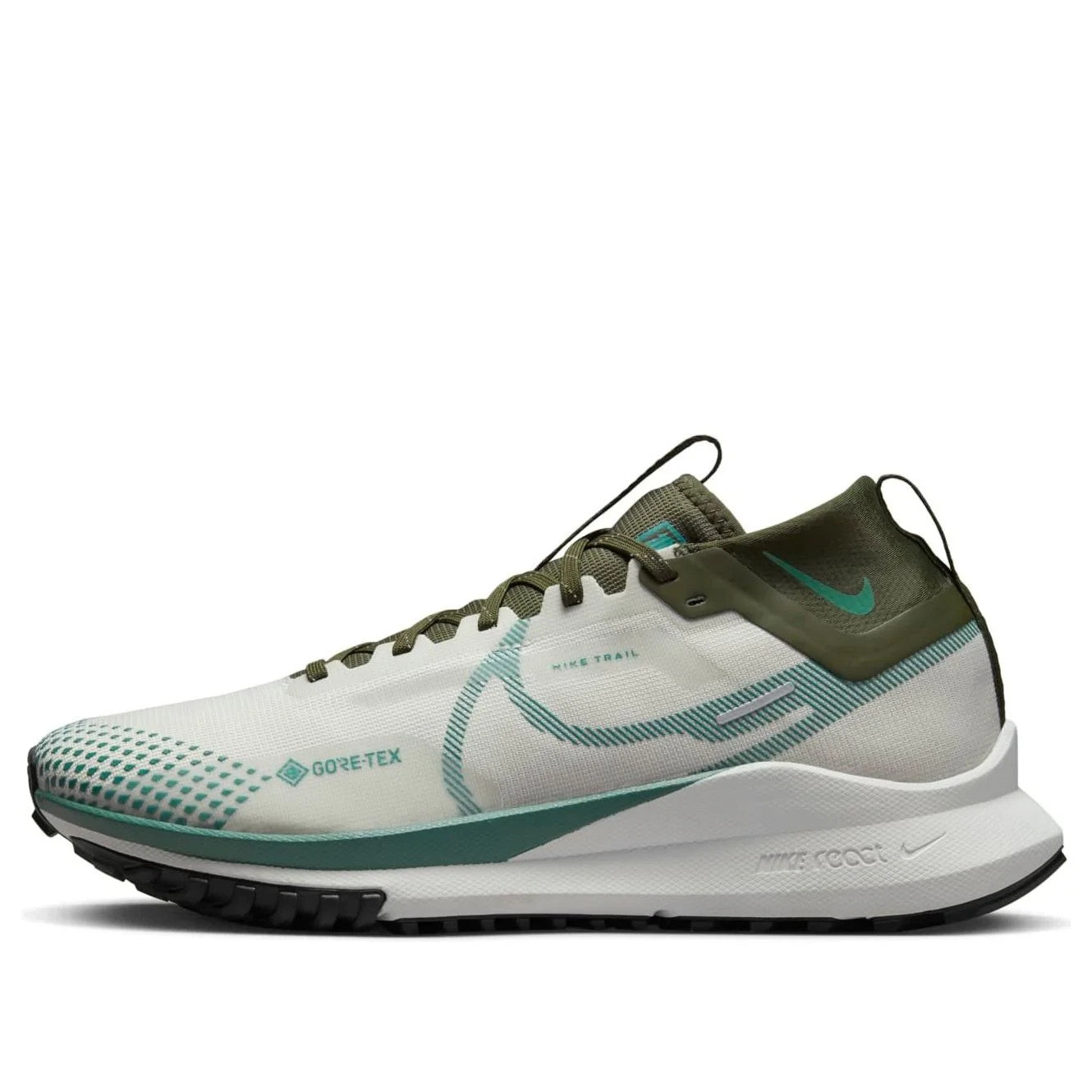 Men's Nike React Pegasus Trail 4 GTX FB2193-001 Sneakers Light Bone Running Shoes