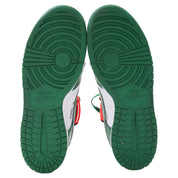 Nike x Off-White Dunk Low Sneakers in Pine Green Leather