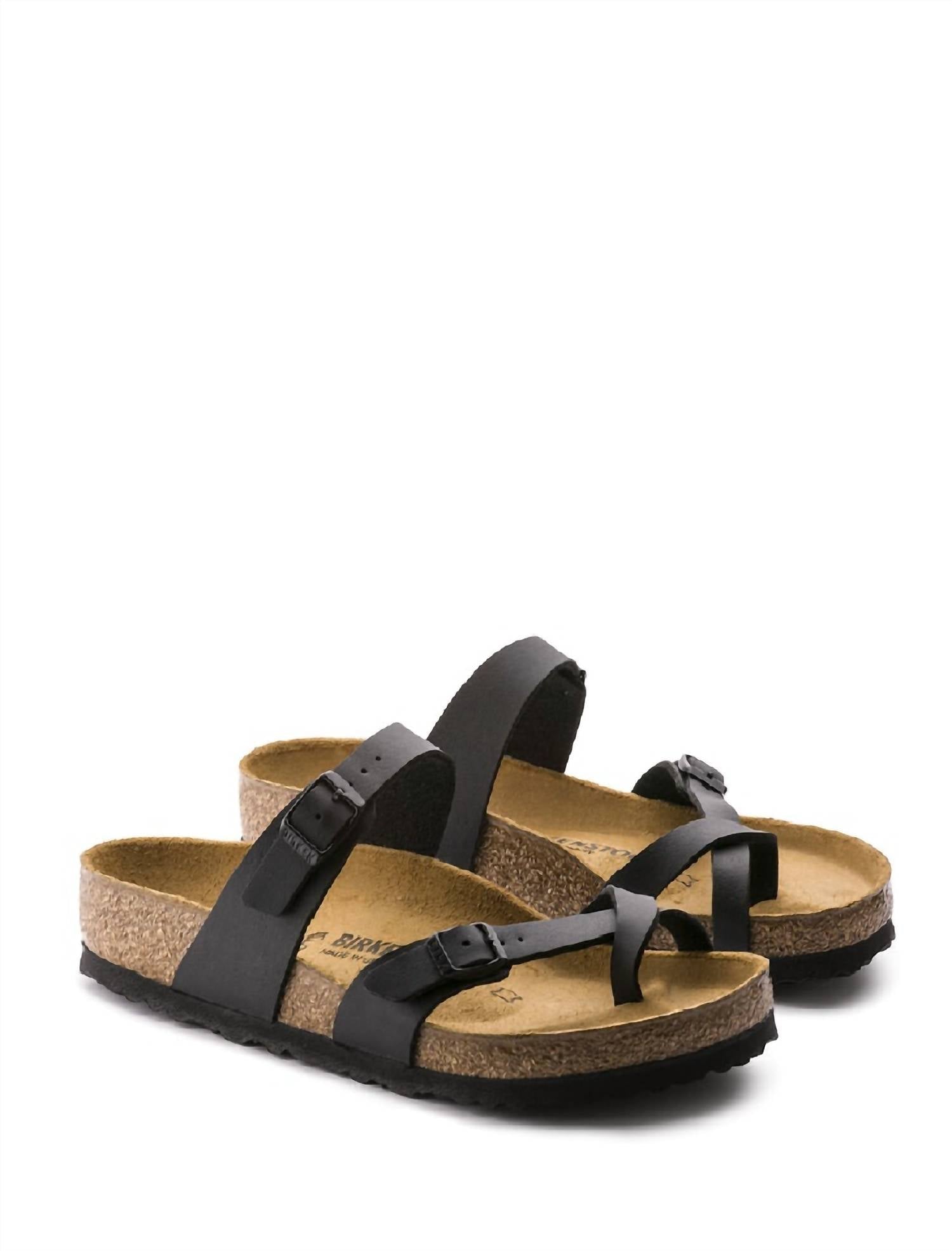 Mayari Birko-Flor Sandal In Black