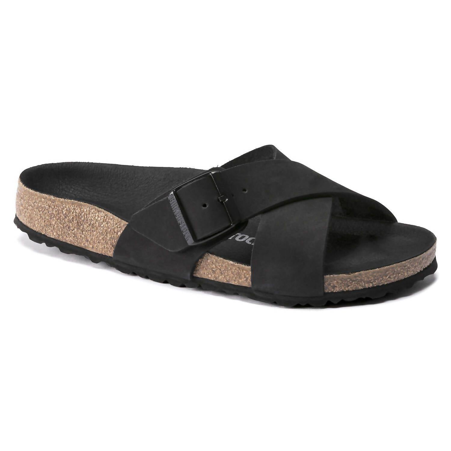 Women's Siena Sandal In Black Nubuck