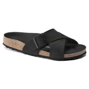 Women's Siena Sandal In Black Nubuck