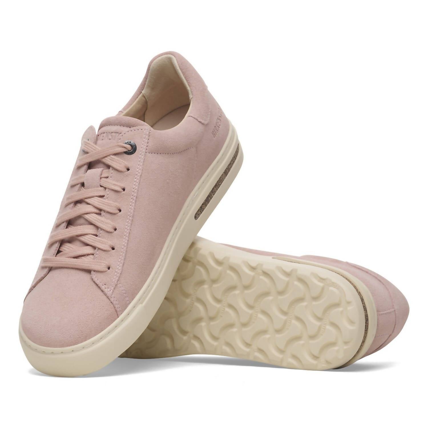 Women's Bend Suede Leather Sneaker In Light Rose