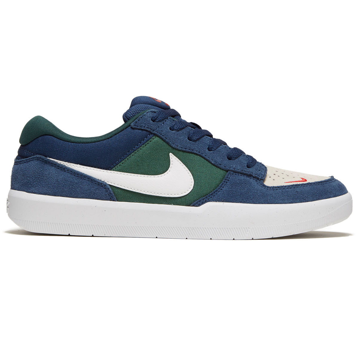 Nike SB Force 58 Shoes - Navy/Summit White/Noble Green/White