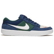 Nike SB Force 58 Shoes - Navy/Summit White/Noble Green/White