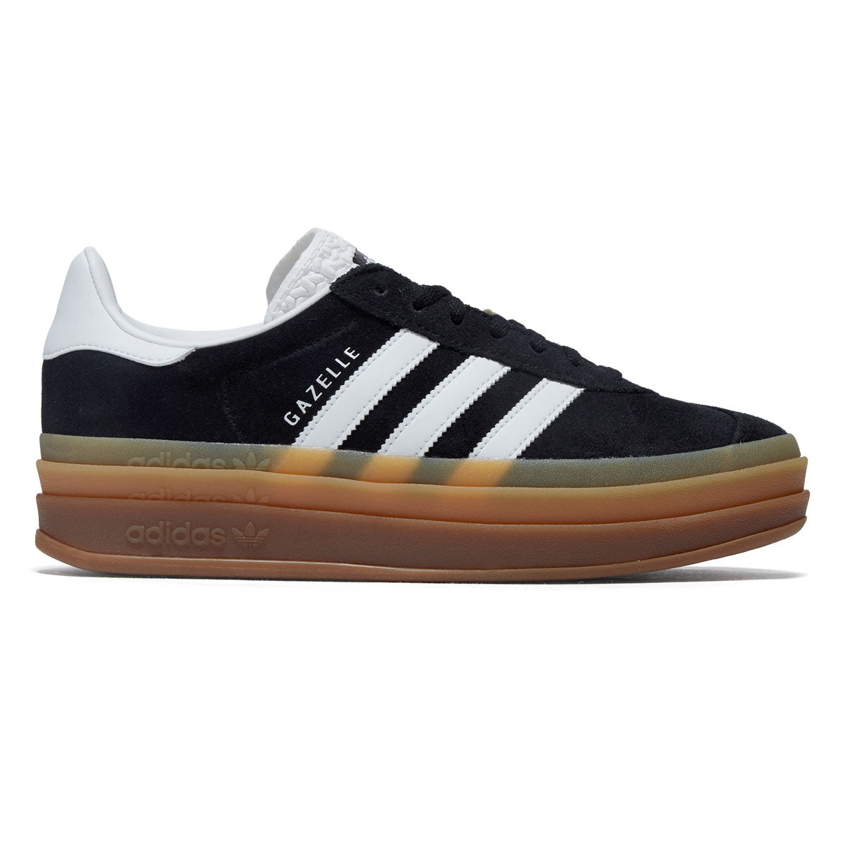 Adidas Womens Gazelle Bold Shoes - Core Black/Ftwr White/Ftwr White
