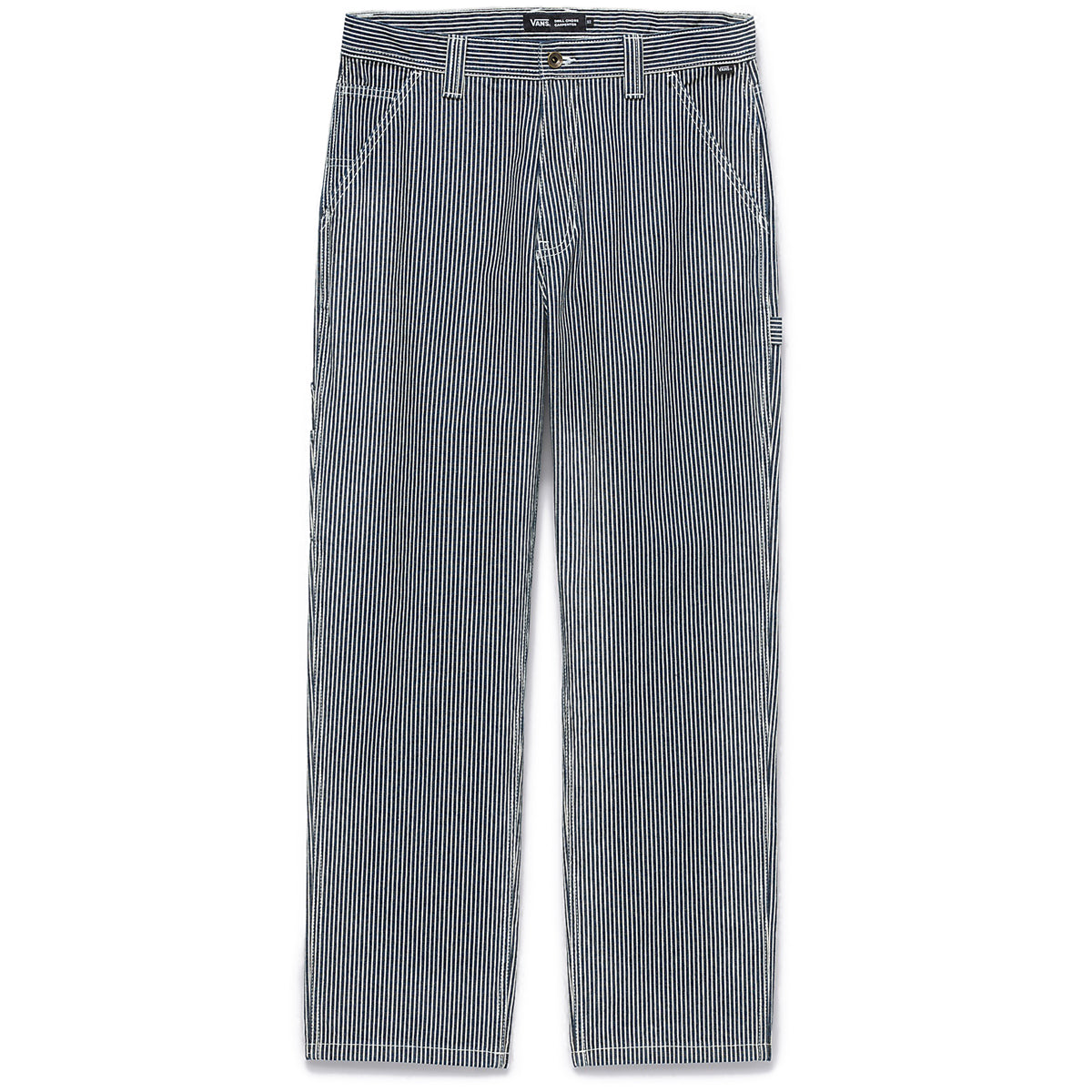 Vans Drill Chore Loose Tapered Carp Hickory Stripe Pants - Indigo