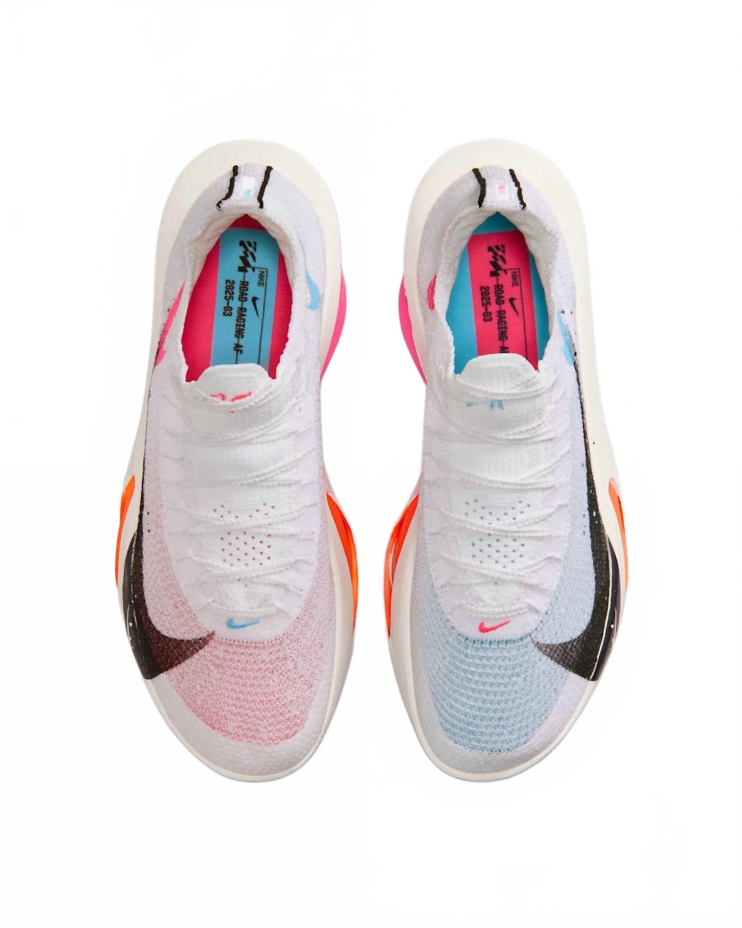 Men's Alphafly 3 Shoes In White/black/soft Pearl/hyper Crimson