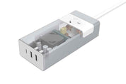 Aerocool Aluminium Power Board 1 AC Outlet + 1 Type C + 2 USB Ports