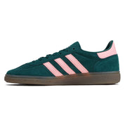 Adidas Womens Handball Spezial Shoes - Collegiate Green/Pink Spark/Gold Metallic