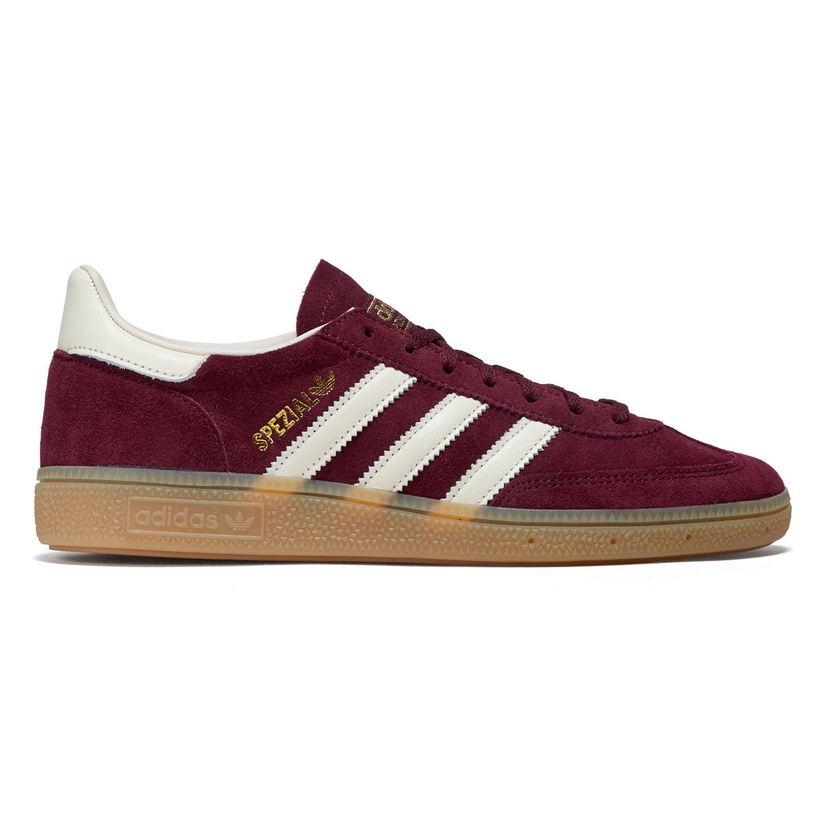Adidas Womens Handball Spezial Shoes - Maroon/Cream White/Gold Metallic