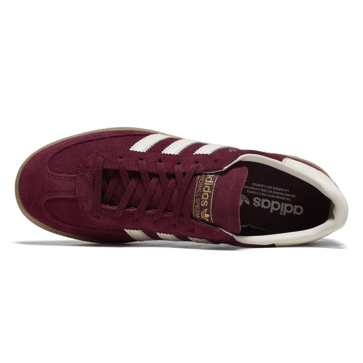 Adidas Womens Handball Spezial Shoes - Maroon/Cream White/Gold Metallic
