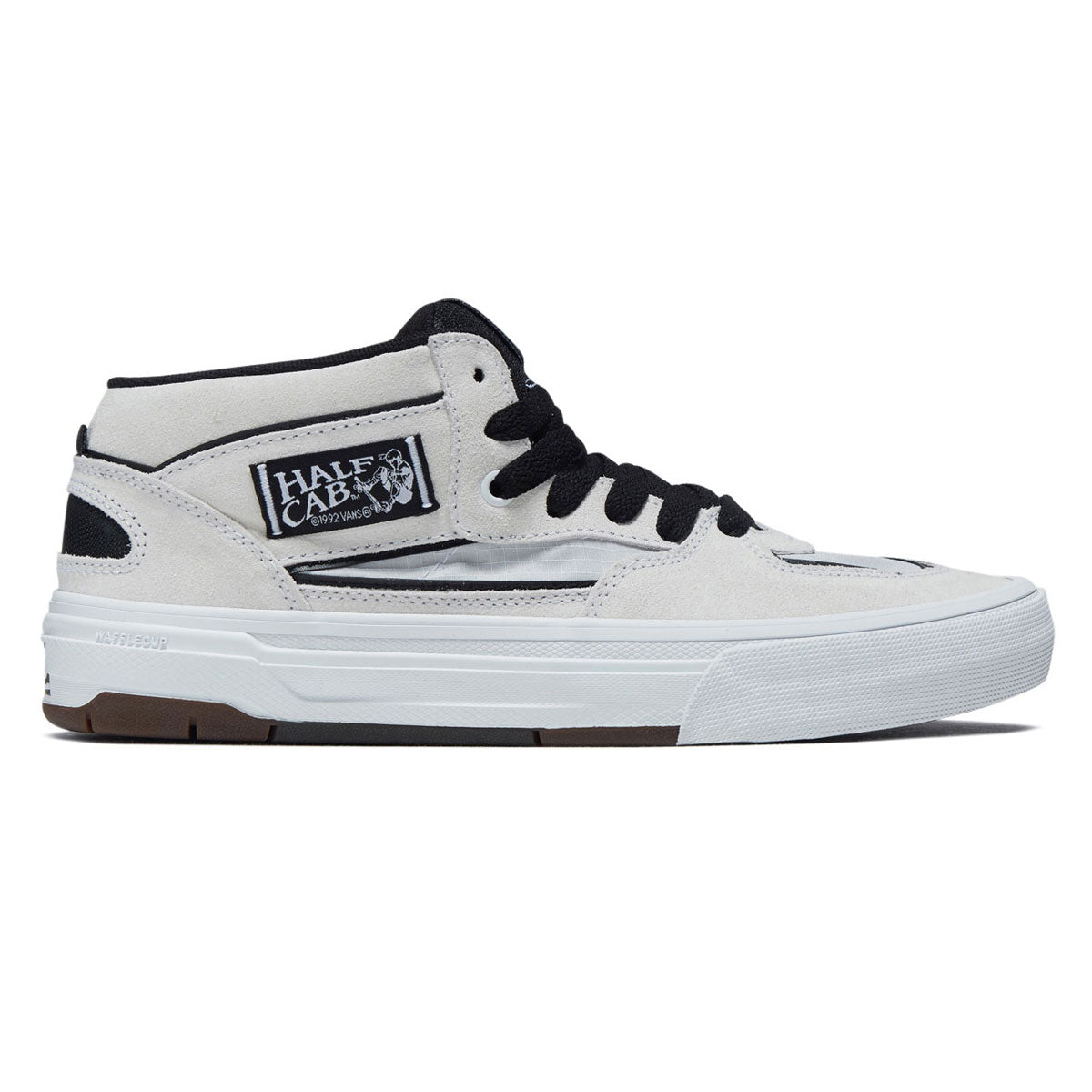 Vans Skate Half Cab Wafflecup Shoes - White/Black