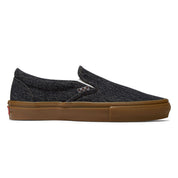 Vans Skate Slip-On Shoes - Black Denim