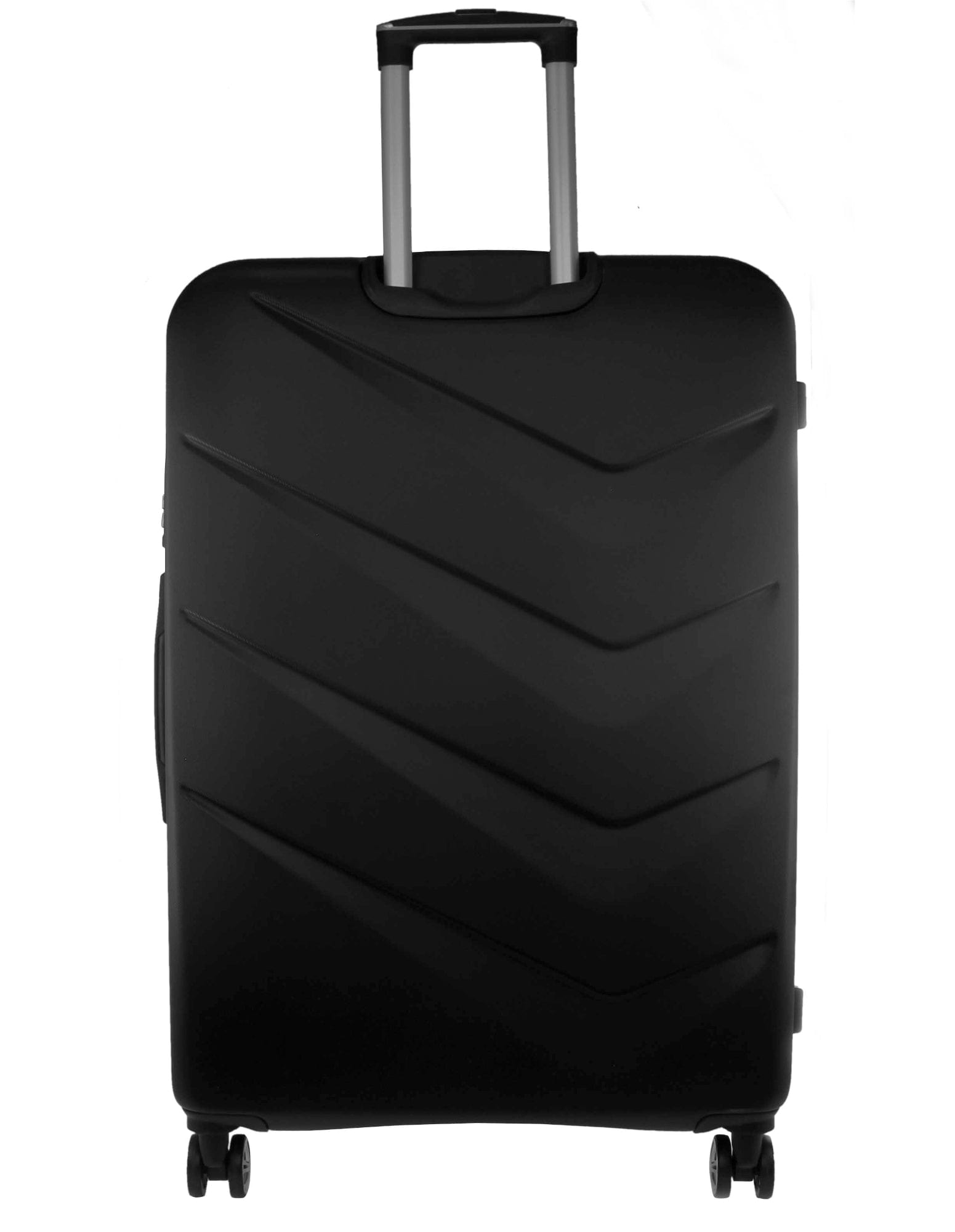 3pc Pierre Cardin Hard-Shell Suitcase Cabin Travel Luggage Set Black